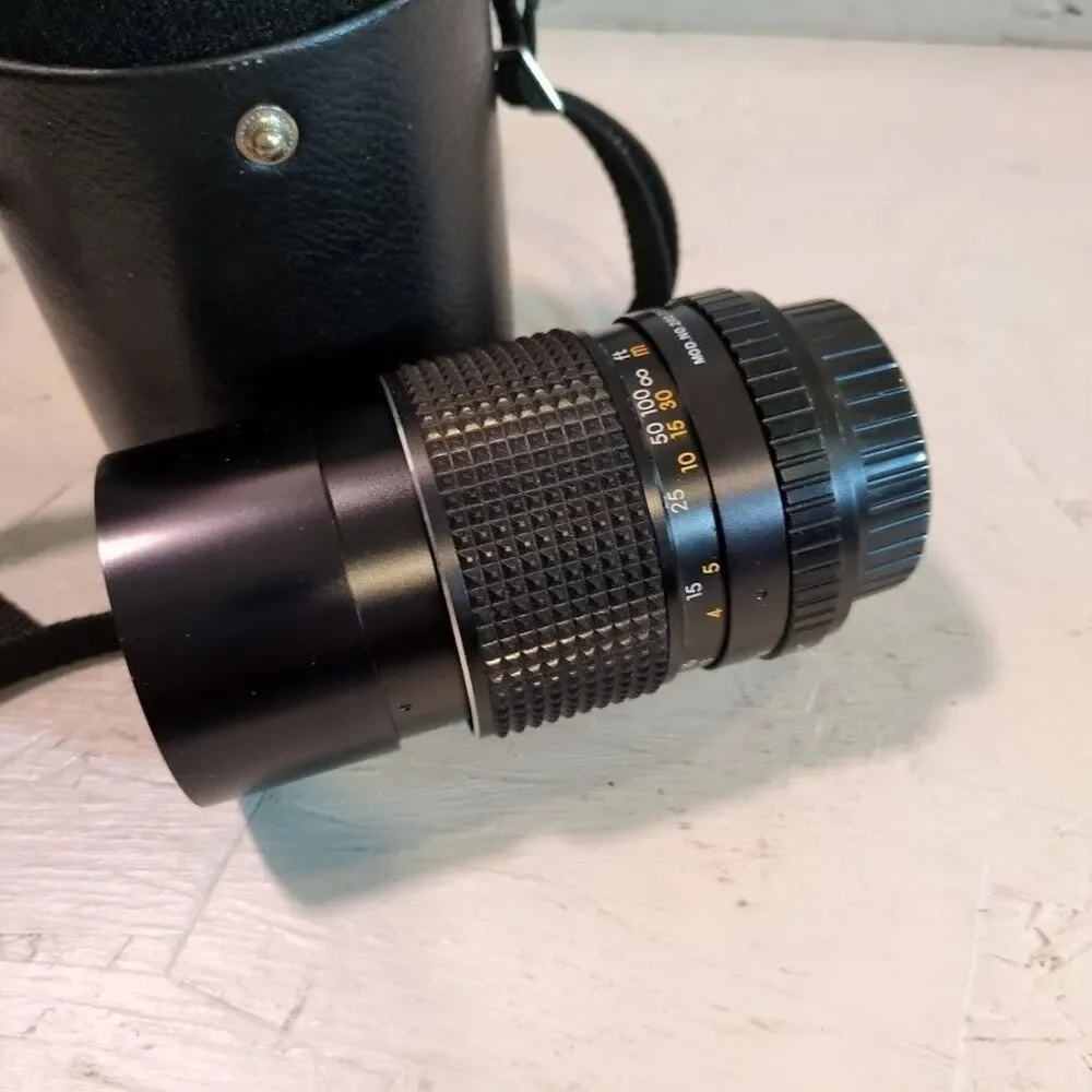 VTG SEARS KS Super 35mm SLR Film Cameran LOT Case Lenses Flash MISC